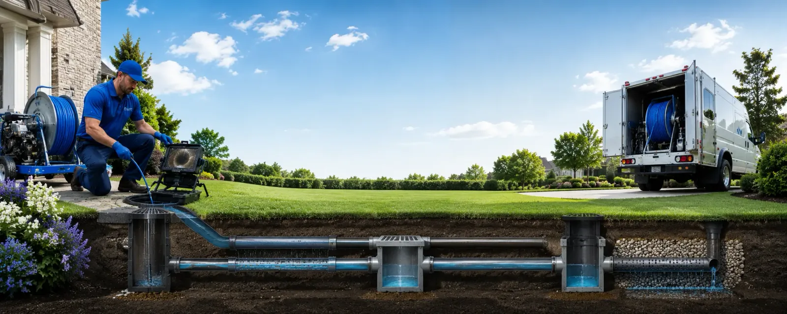 Outdoor drain cleaning information for Leakey, TX